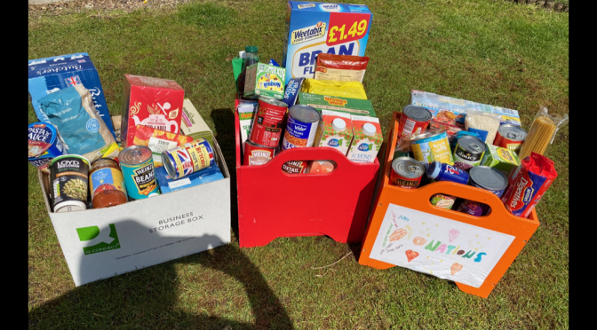 Helping the local food bank
